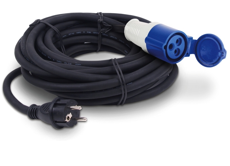 Adapterkabel Schuko-Stecker/CEE-Kupplung - 0,4 m