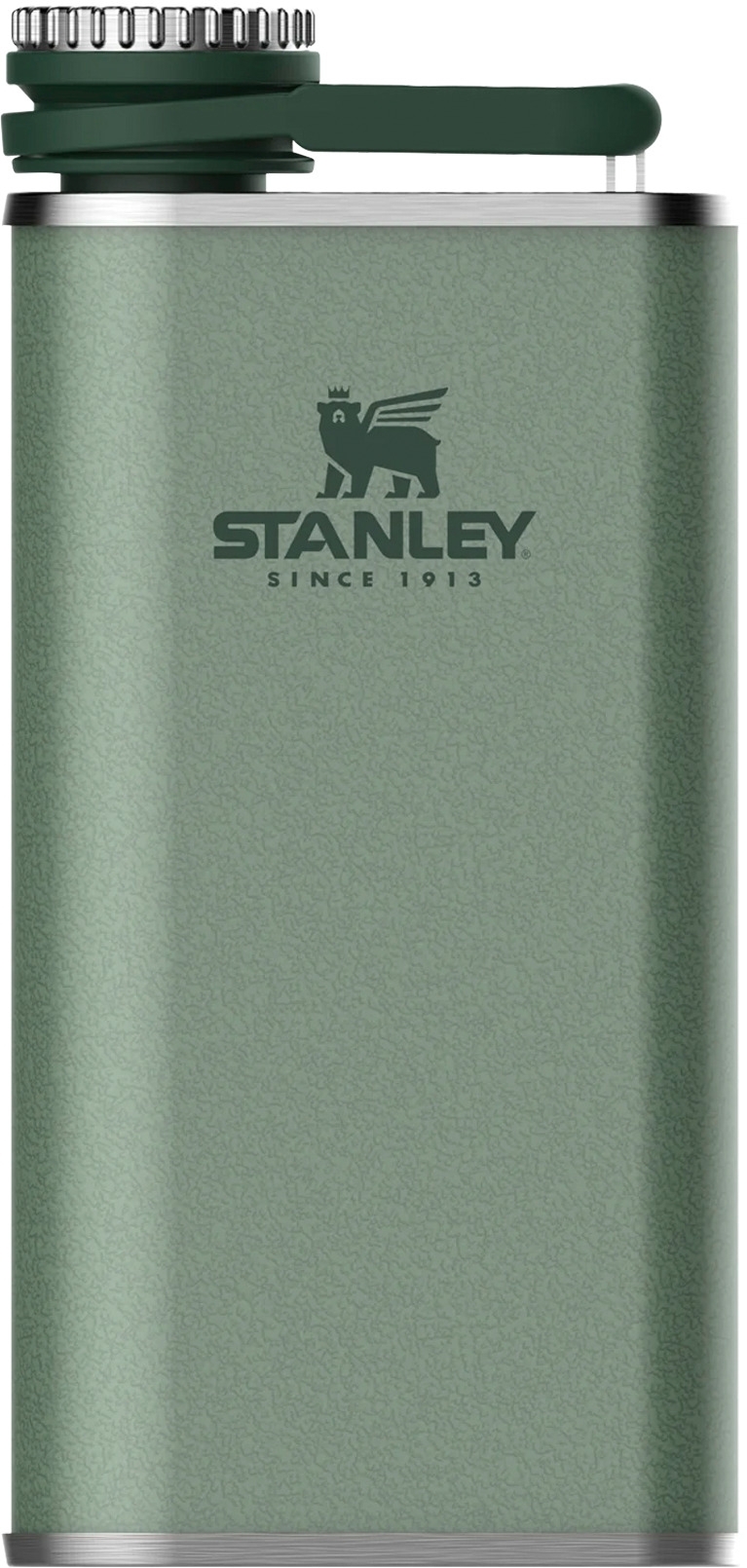 Stanley Flachmann Classic Easy Fill Wide Mouth Flask 230 ml Hammertone Green