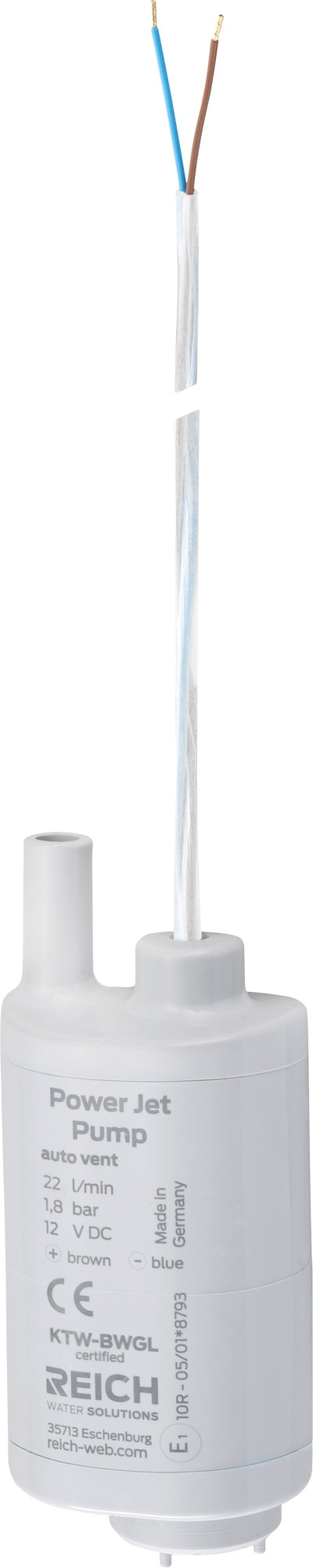 Reich Power Jet Tauchpumpe 12 V 1,8 bar 22 l/min
