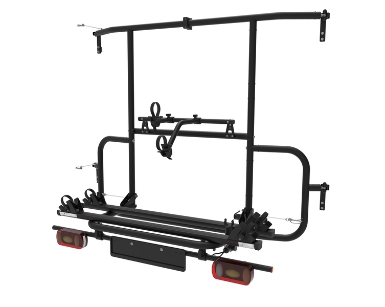 EuroCarry Universalträger Adventure Rack Praktischer Universalträger für viele Fahrzeugmodelle (für 2 Fahrräder)