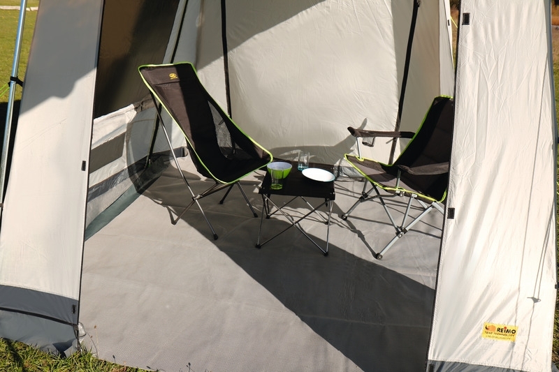 Vorzeltteppich, Zeltteppich Villa Eco Farbe grau