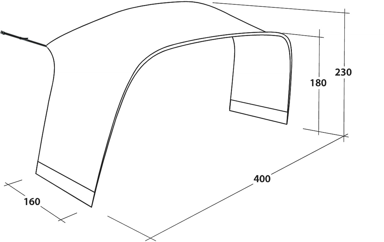 Outwell Wakefield Tent Connector für Verbindung des Wakefield Shelter mit Zelt