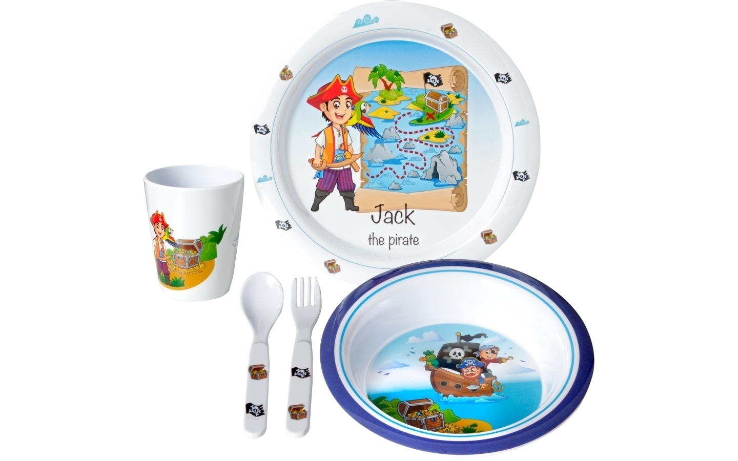 Brunner Jack Kids Boy 3+ Kinder Geschirr-Set