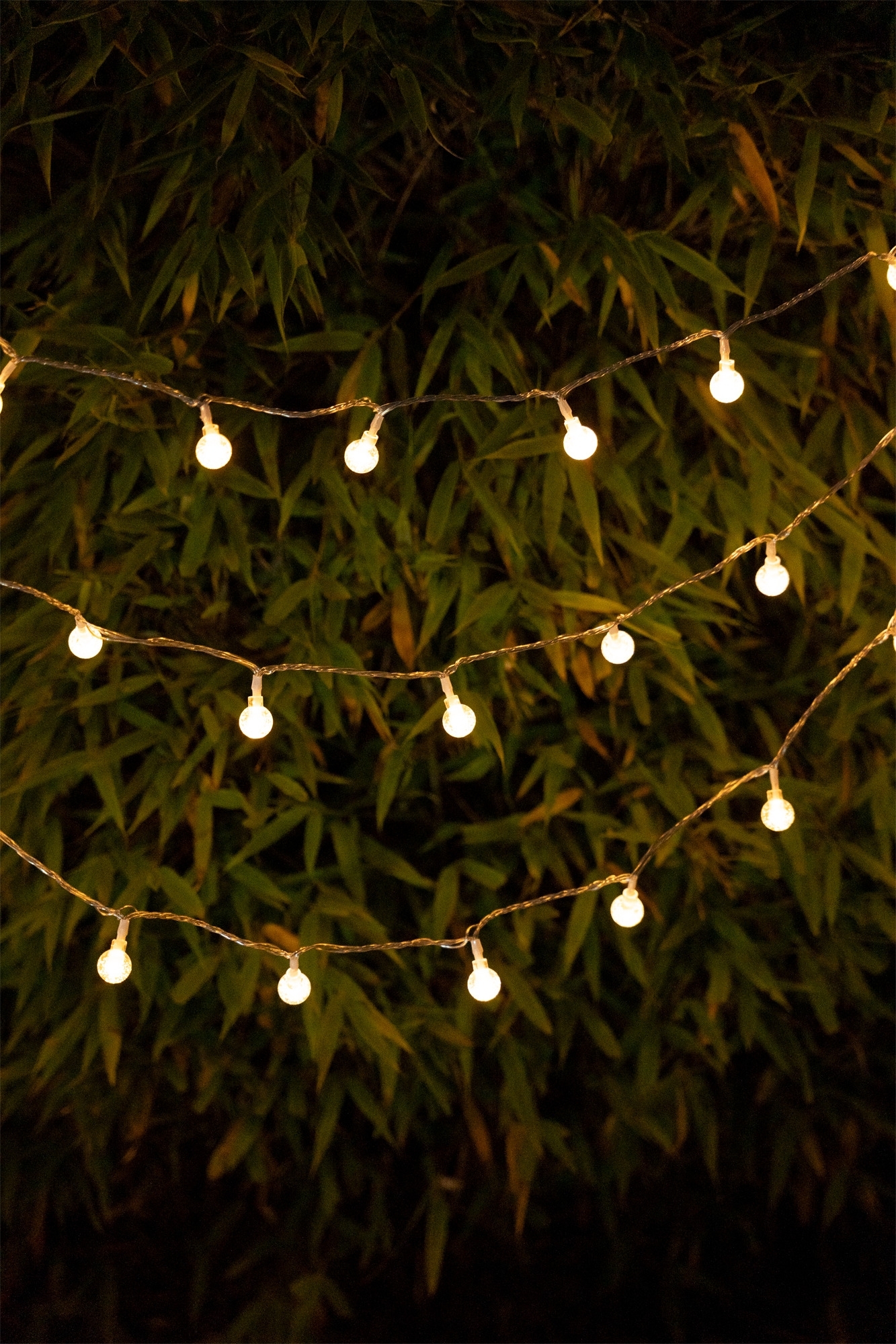Berger Balls Lichterkette mit USB- oder Batteriebetrieb 100 LED-Kugeln (Länge 11 m)