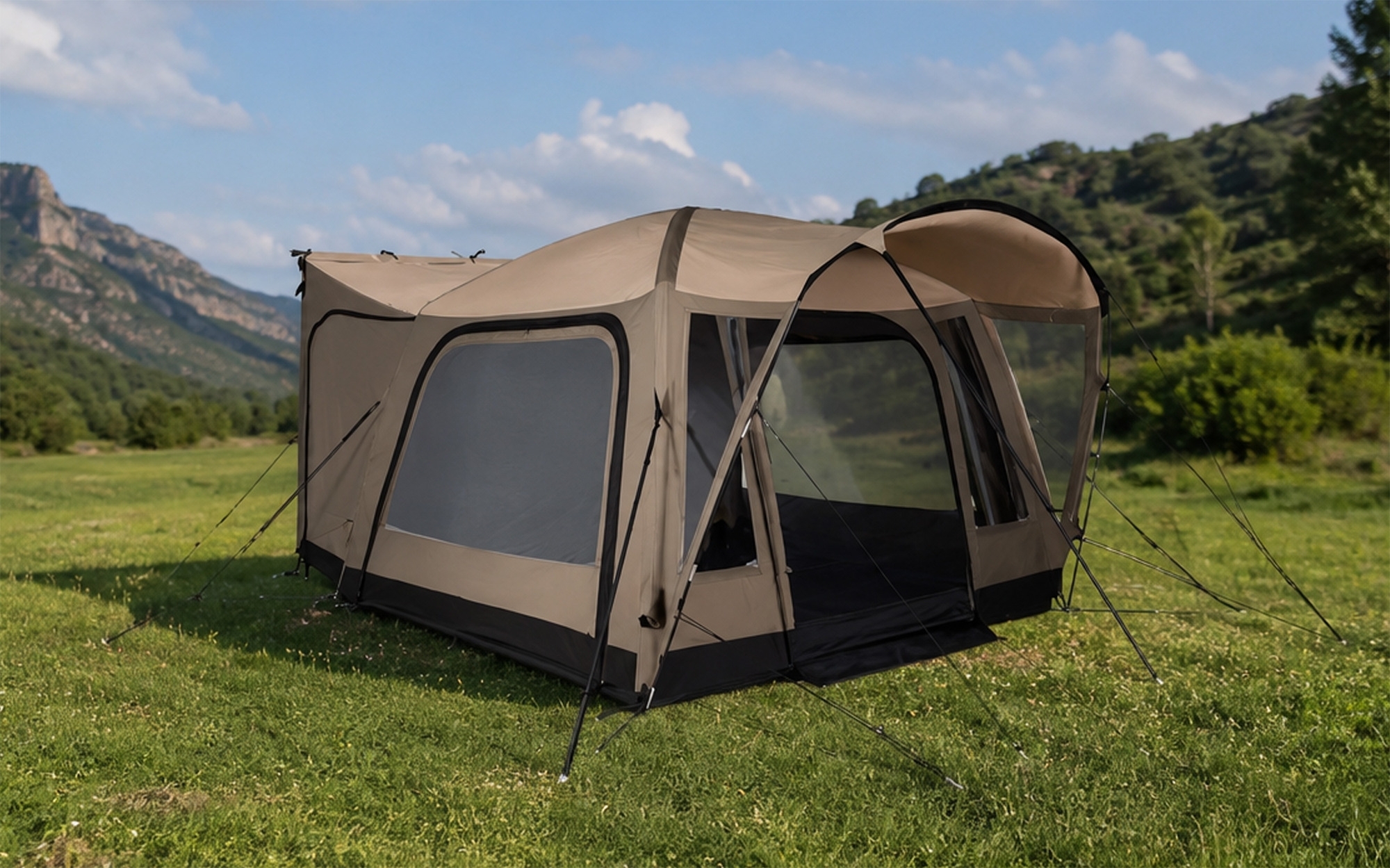 Kampa Roam Air TC Low freistehendes Vorzelt für Campingbusse 300 x 300 cm
