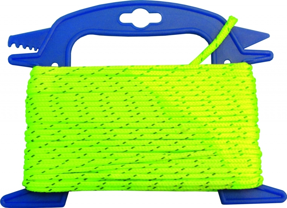 Zeltleine neongrün 4 mm, 20 m lang