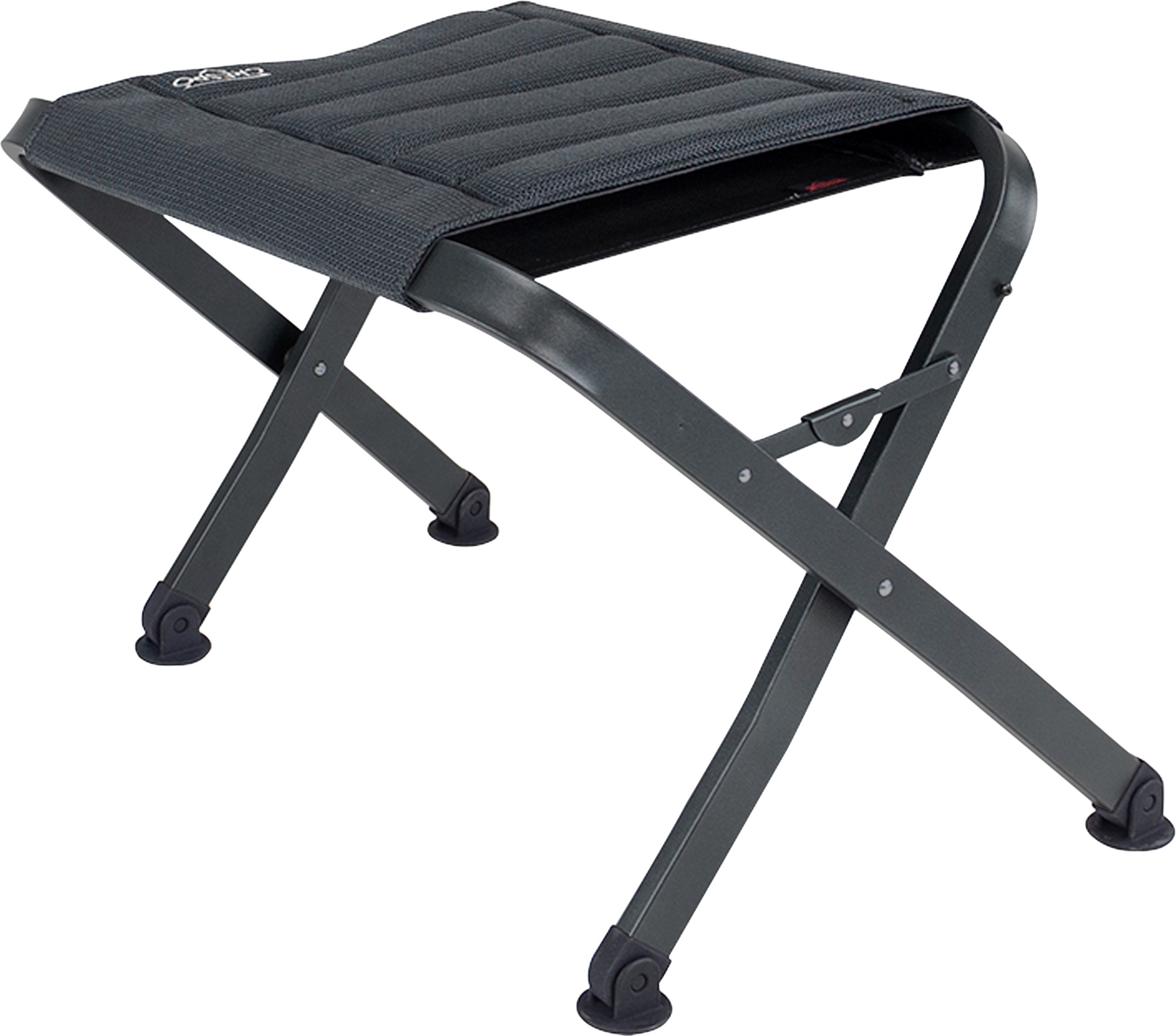 Crespo AP/411 Air-Select Fußhocker grau mit Aluminiumrahmen 57 x 43 x 41 cm