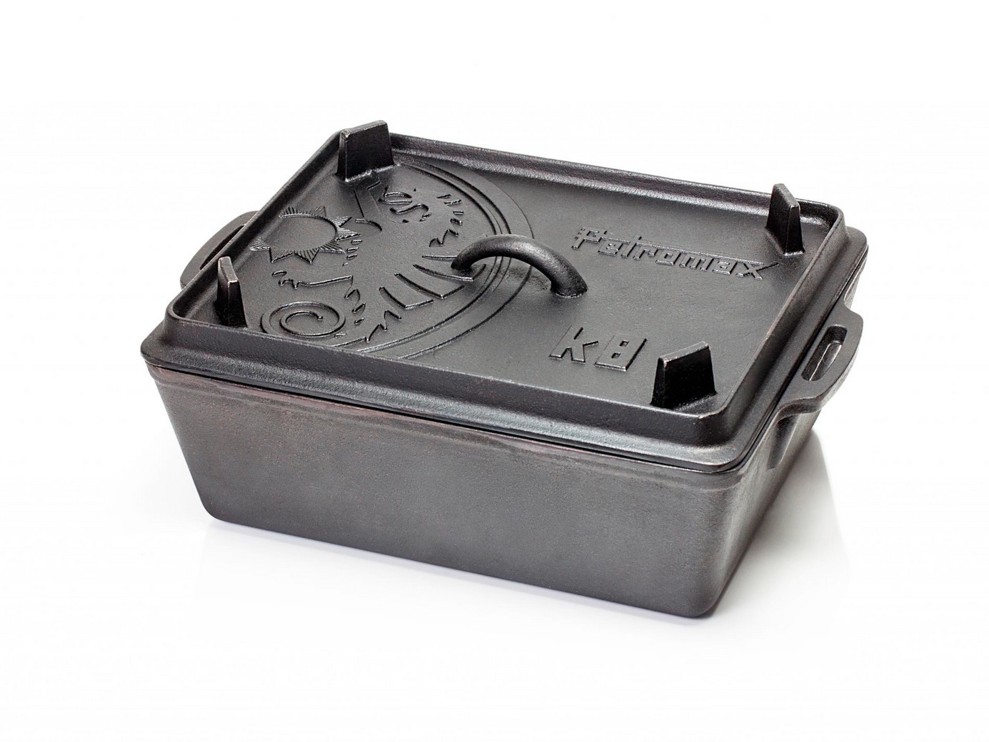 Petromax K4 Gusseisen Kastenform mit Deckel