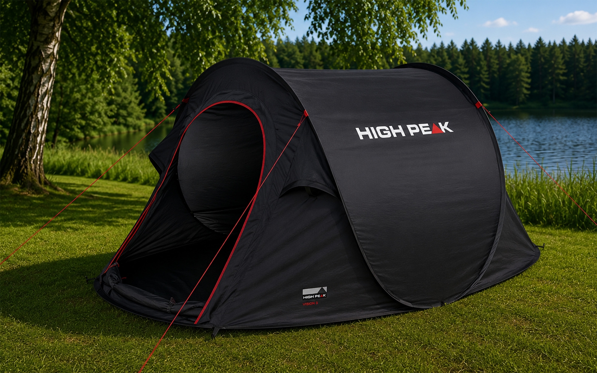 High Peak Vision 2 Einfachdach Pop Up Wurfzelt