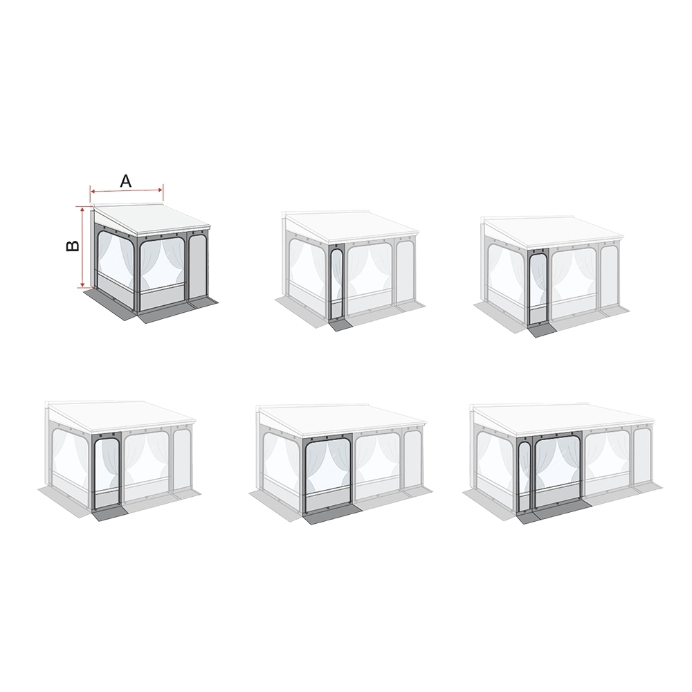 Fiamma Privacy Room / Caravanstore ZIP XL Frontpanel für Markisenvorzelte