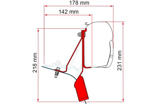 Markisen-Adapter F43van