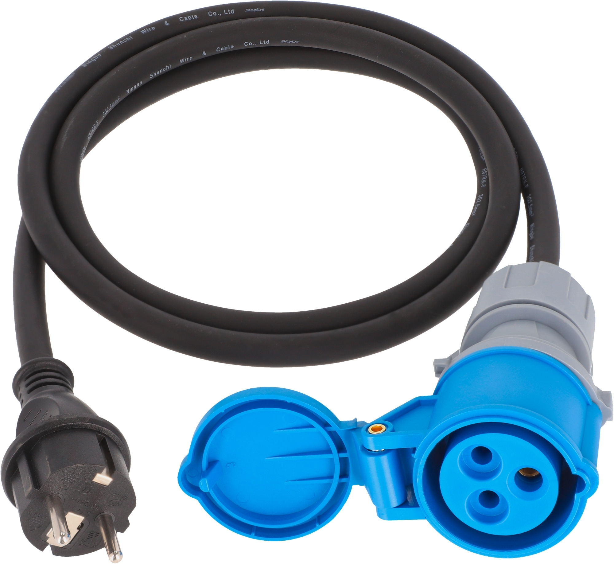 Berger Adapterleitung CEE-Kupplung und Schutzkontakt Stecker