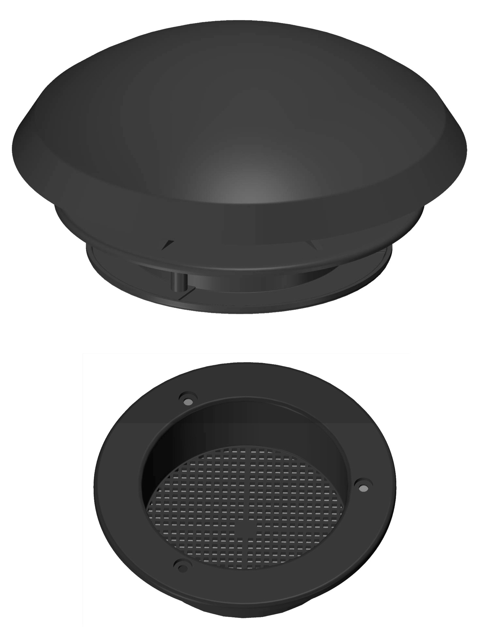 Knorz Dachlüfter mit Fliegengitter 190 mm