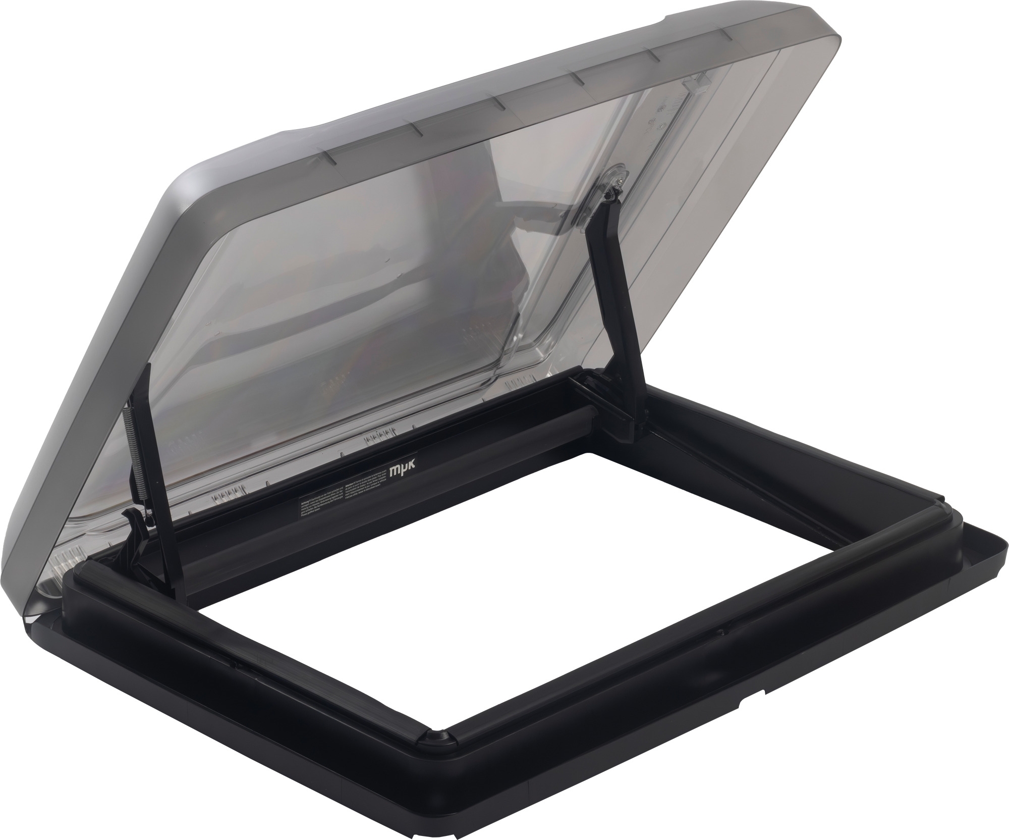 MPK VisionStar L Dachhaube mit Rauchglas Doppelverglasung / Ausschnittmaß 700 x 500 mm schwarz