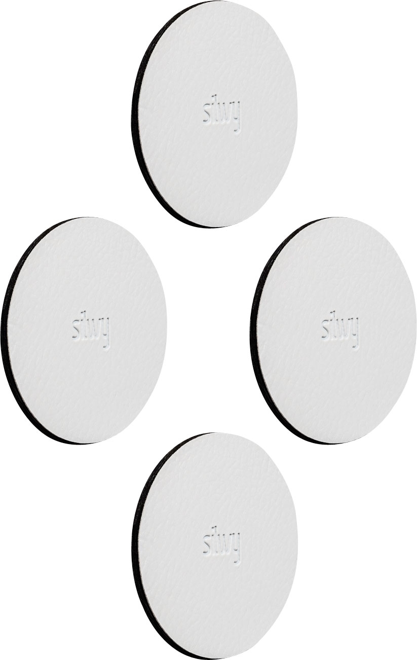 Metall-Nano-Gel-Pads,  4er Set, weiß, Ø 5,0 cm