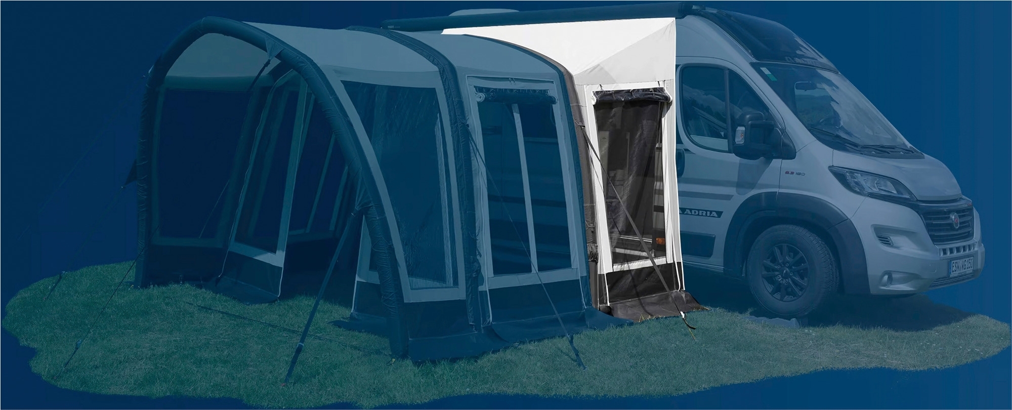 Wigo Modul Schleuse für aufblasbares Vorzelt Yanook Air 180 cm - 210 cm Größe 1