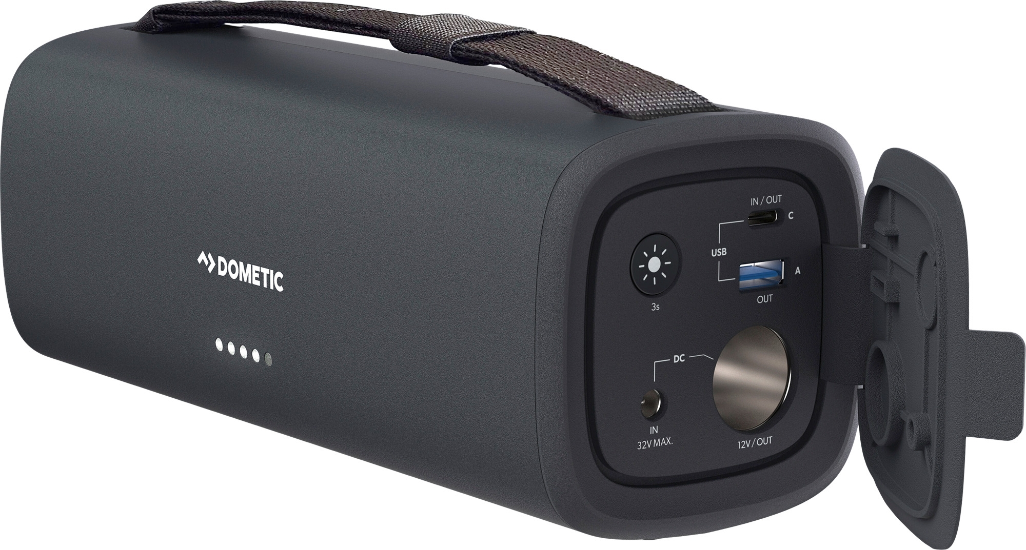 Dometic Tragbare LiFePO4 Batterie PLB15 mit Leuchte 15 Ah