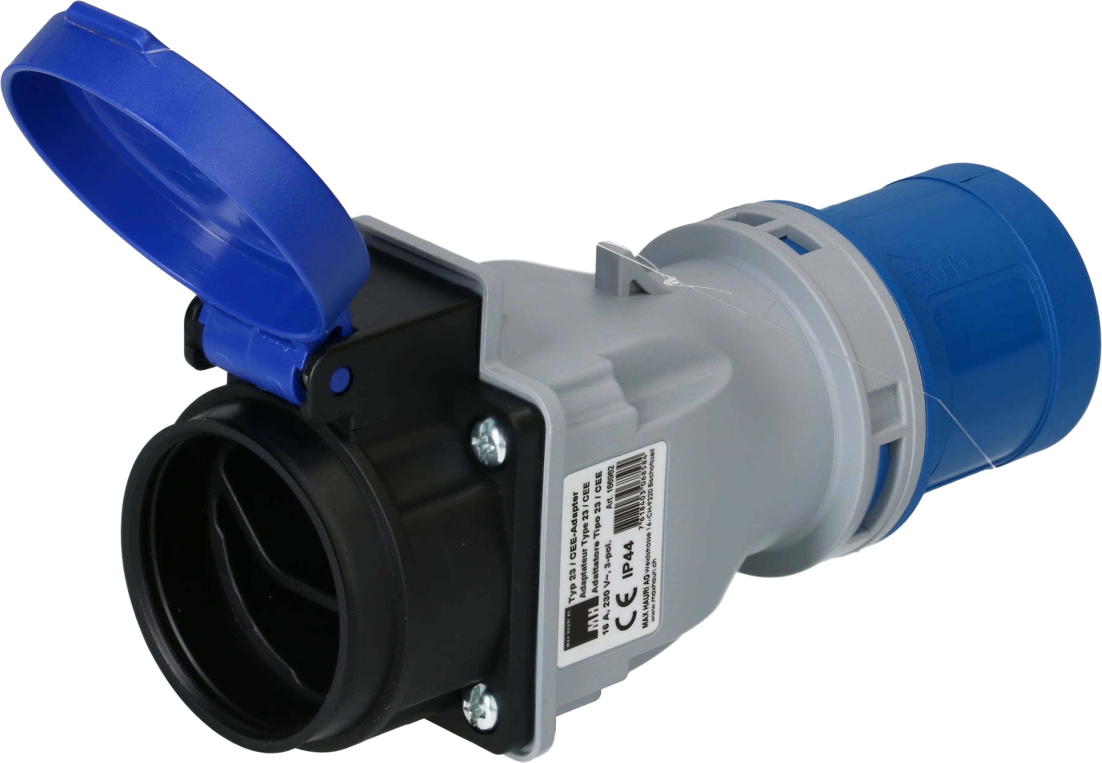 Adapter Stecker CEE16-3 / Steckdose Typ 23 IP55