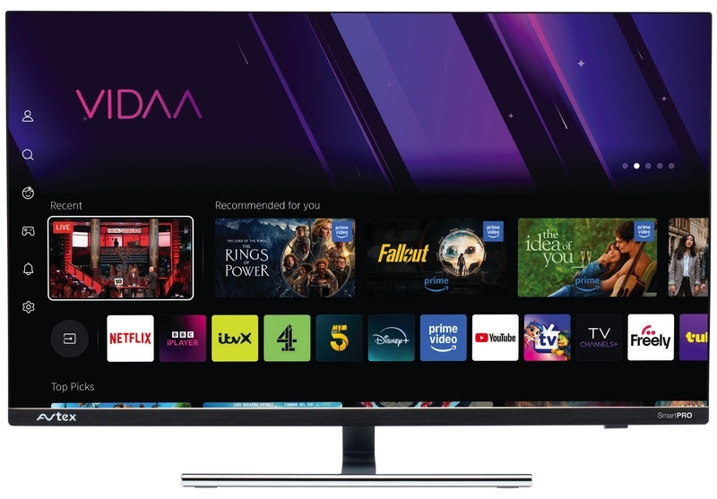 Rahmenloser Avtex Full HD Smart-TV mit VIDAA Betriebssystem - 21,5" DVD