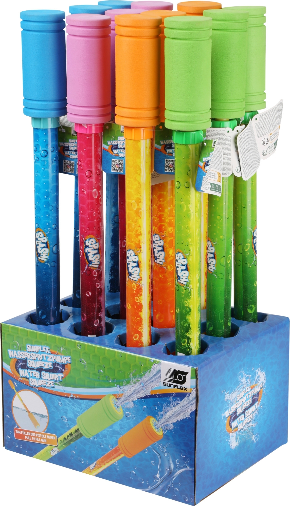 sunflex sport Squeeze Wasserspritzpumpe farblich sortiert