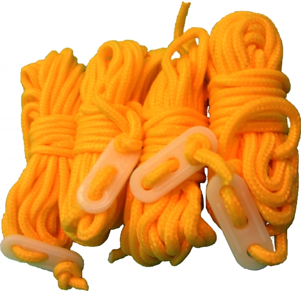 Zeltleinen  4 mm, 4 m - 4er-Pack