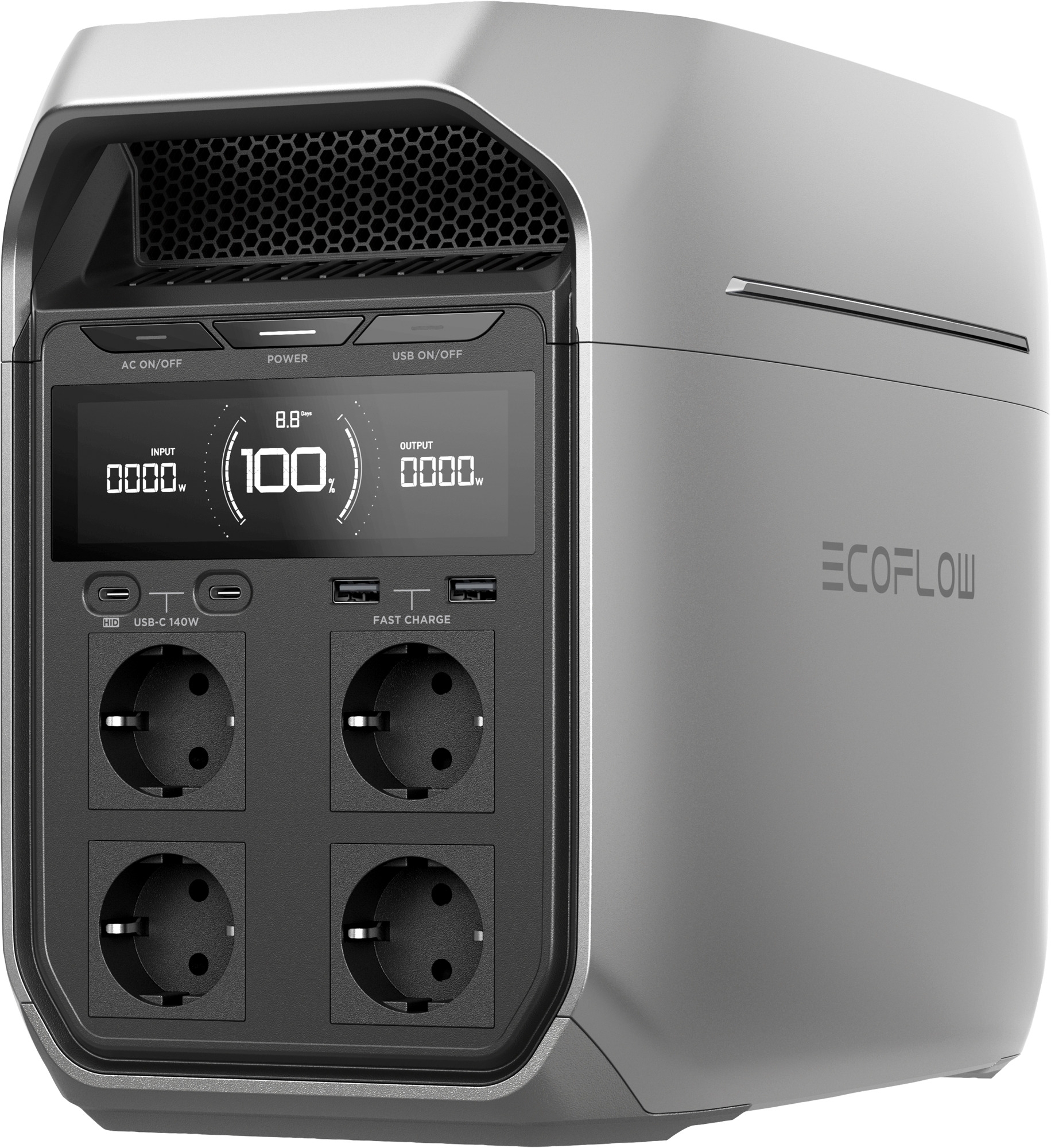 EcoFlow Delta 3 Plus Tragbare Powerstation 1 kWh 1.800 W
