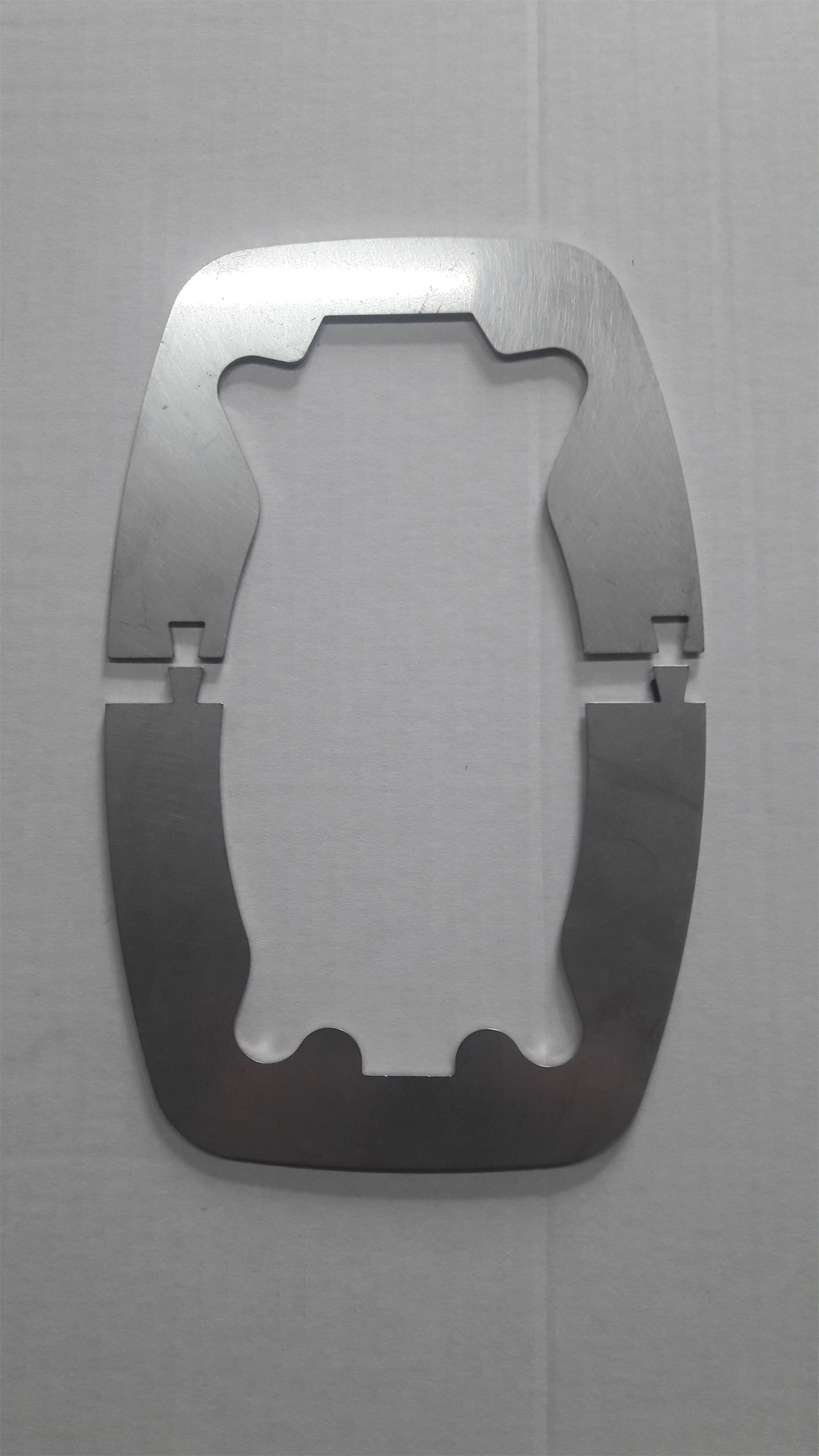 Mobil Safe Stechschutzplatte Türgriff Eurochassis ab 2006 Edelstahl silber