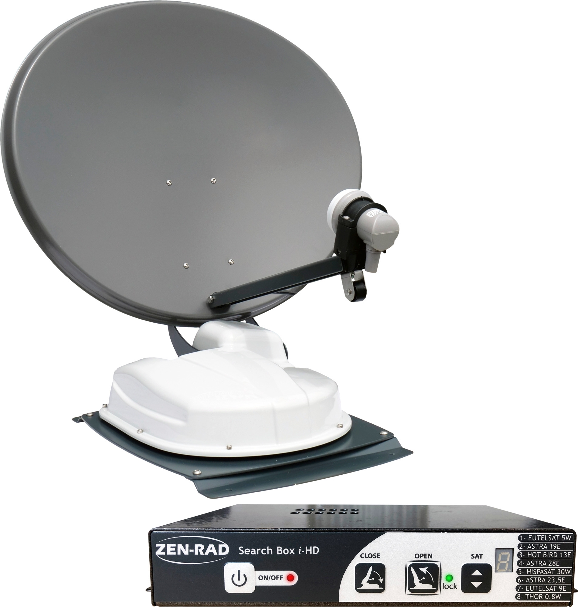 Reflexion vollautomatisches Satellitensystem Komplettkit CarSat60Alu geeignet für Wohnmobile/-wagen/Kastenwagen/LKW