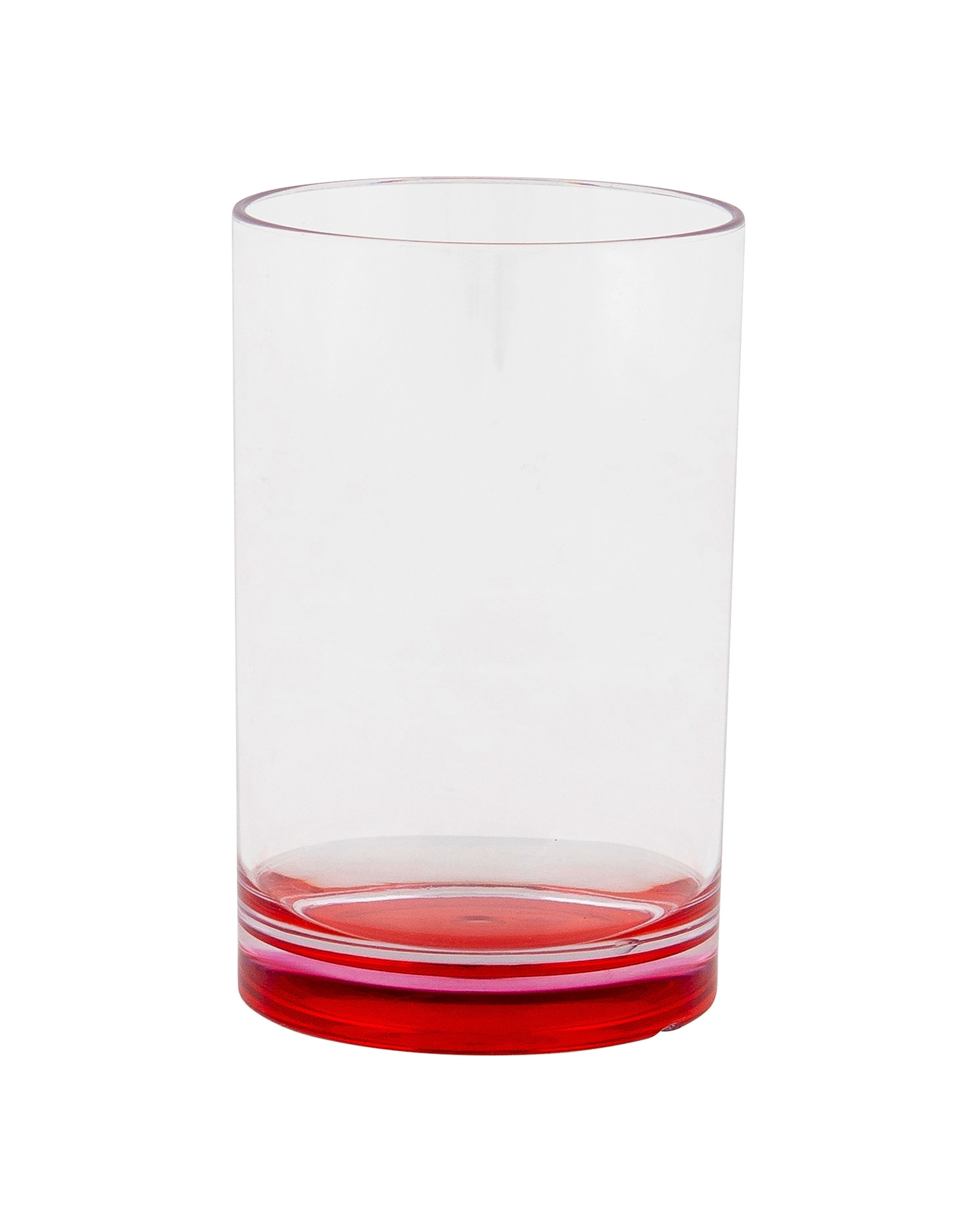 Gimex Colour Line Wasser Glas mit farbigem Boden Rainbow 4tlg.