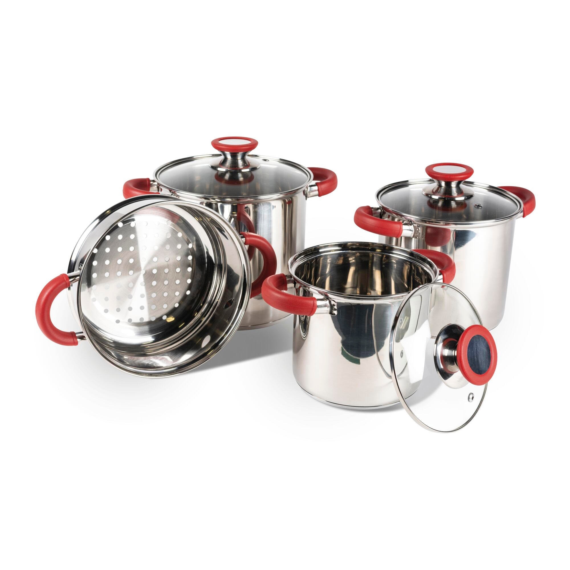 Kampa Space Saver Stapelbares Camping-Kochset 7-teilig