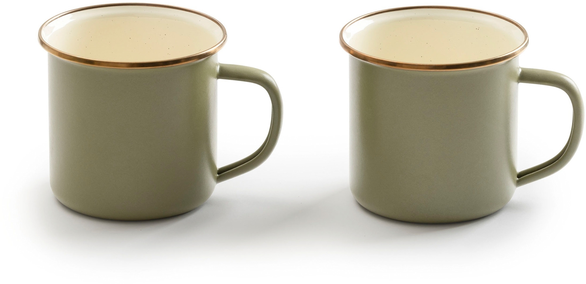 Barebones emaillierte Tassen-Set Enamel 2 teilig