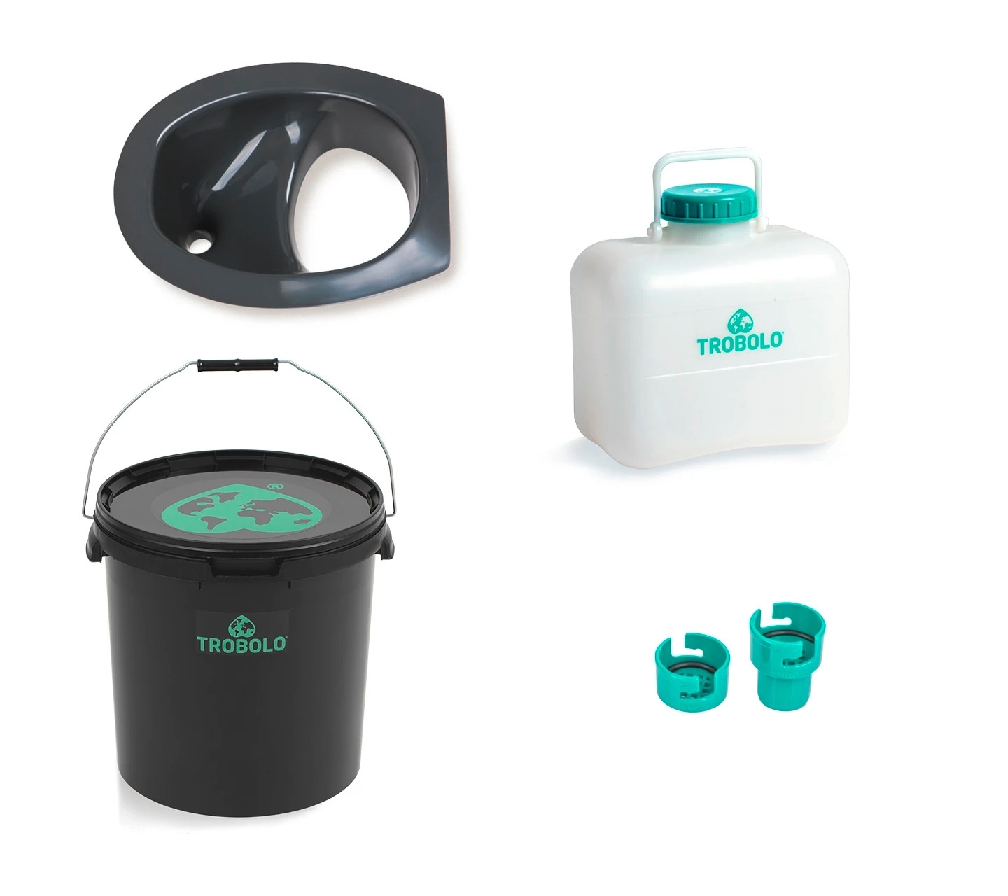 Trobolo Do it yourself Set 4 teilig für den Eigenbau der Trenntoilette