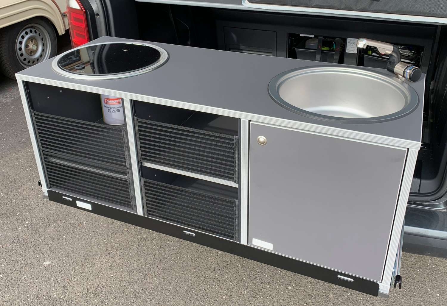 BusBoxx küchenBOXX cube Küchenmodul für Heckauszug Large