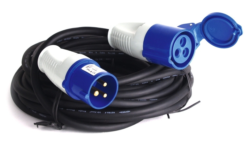 CEE-Verlängerungskabel 20m 230V 3x1,5mm² mit CEE-Kupplung und CEE-Stecker