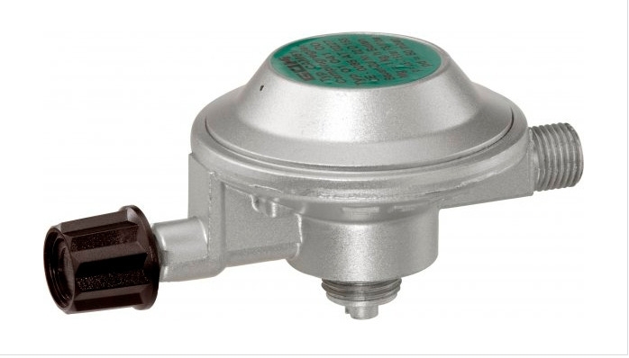 GOK EN61 Niederdruckregler GAZ x G1/4LH-KN SBE mit integrierter Schlauchbrucheinrichtung 50mbar