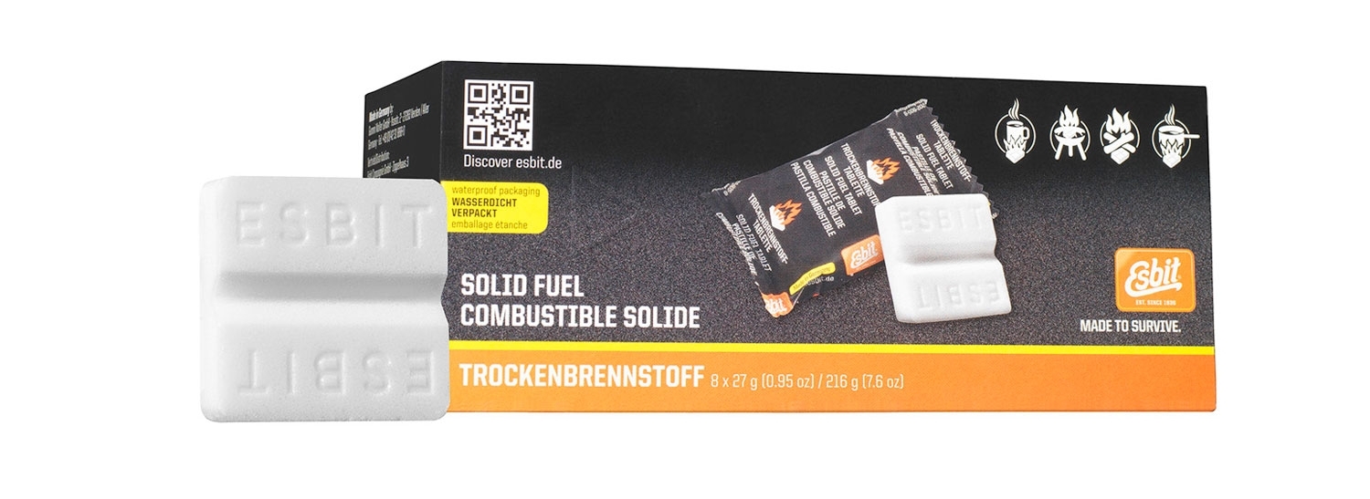 Esbit Trockenbrennstofftabletten 8 x 27g für Taschenkocher