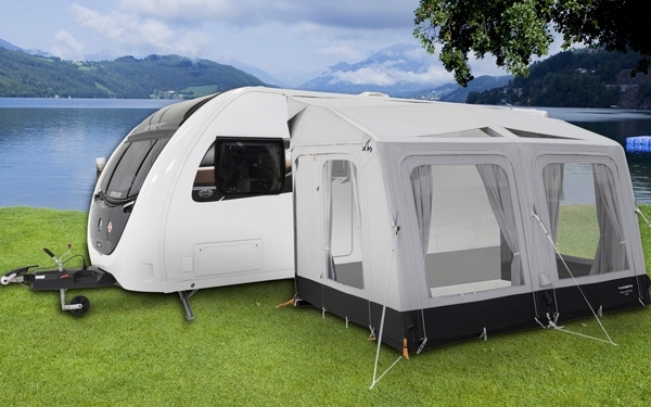Dometic Rally AIR Tour 200 S aufblasbares Vorzelt für Wohnwagen und Reisemobil Anbauhöhe 235–265 cm Breite 200 cm