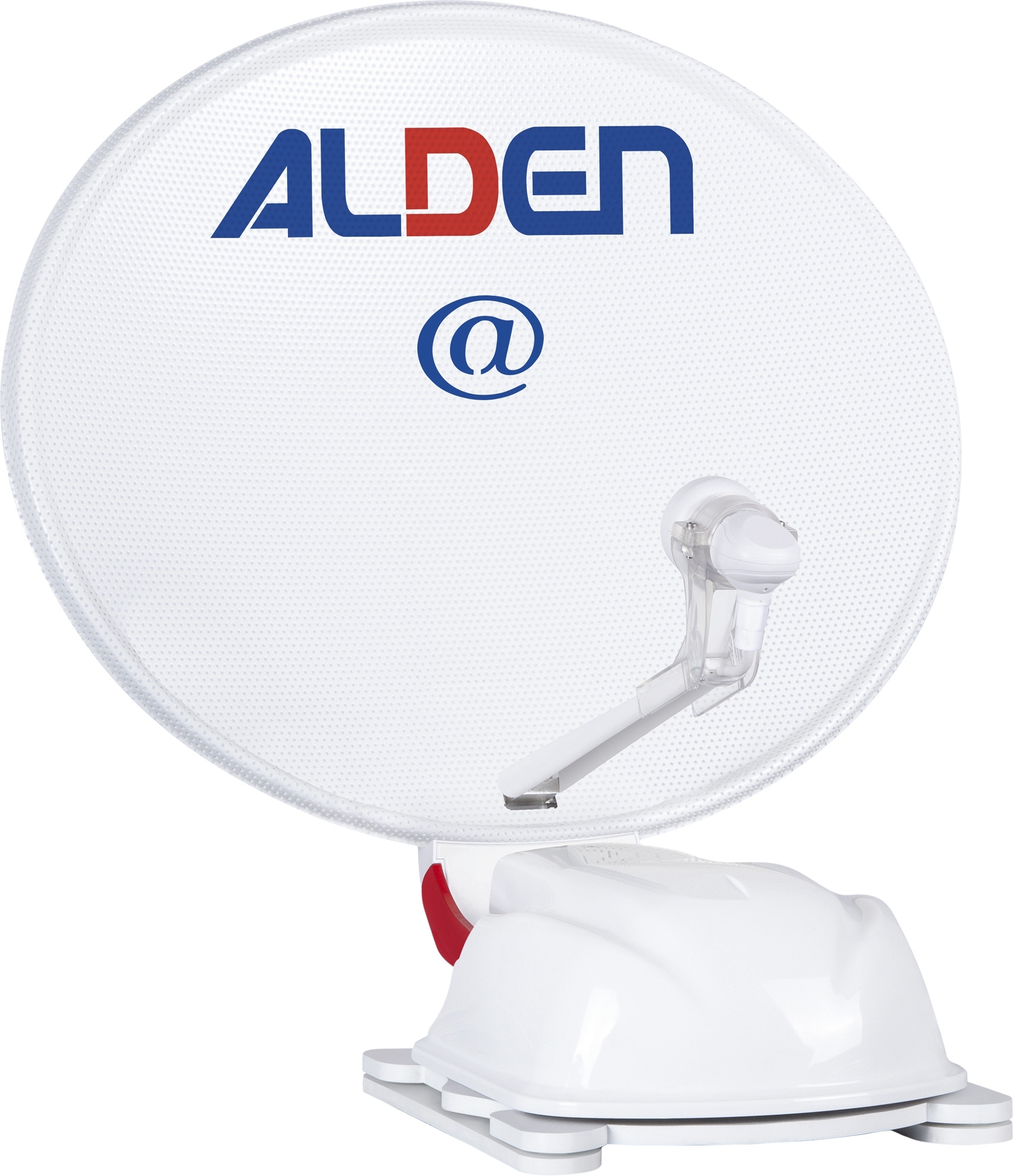Alden AS2@ 60 HD vollautomatische Satellitenanlage Weiß inklusive LTE Antenne und A.I.O. Smart TV mit integriertem Receiver und Antennensteuerung 24 Zoll