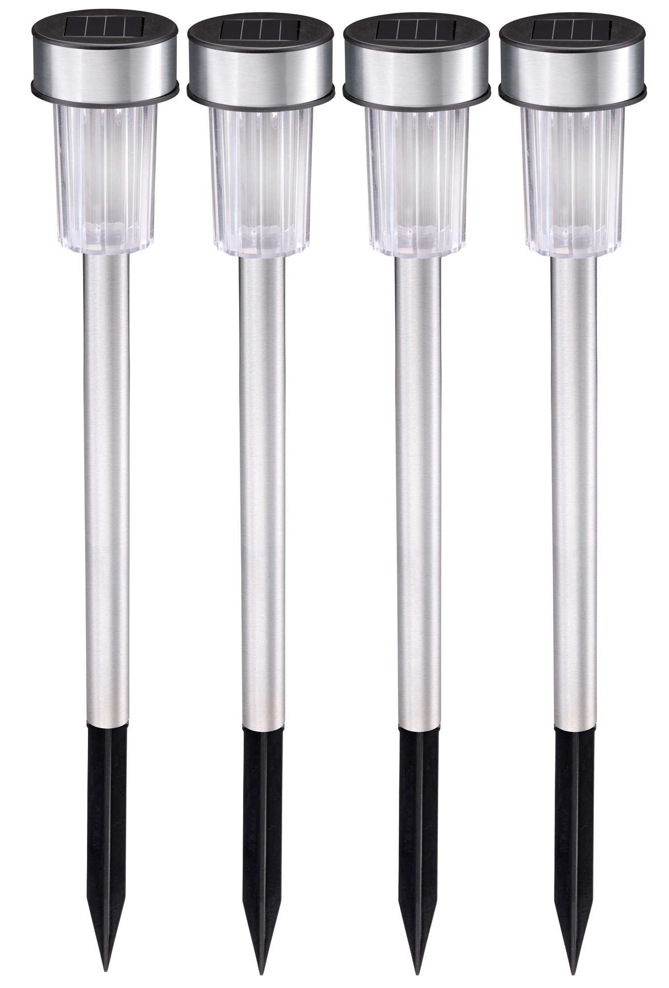 Grundig  Solarleuchten Edelstahl 4er-Set