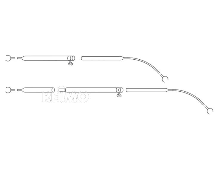 Spannstange gebogen 210-275cm Alu Ø25mm 3-teilig