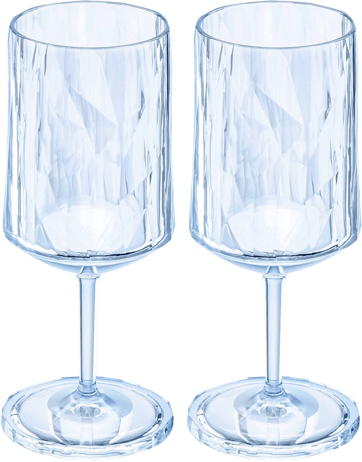 Koziol Superglas CLUB No. 4 2er Set 300 ml transparent aquamarine