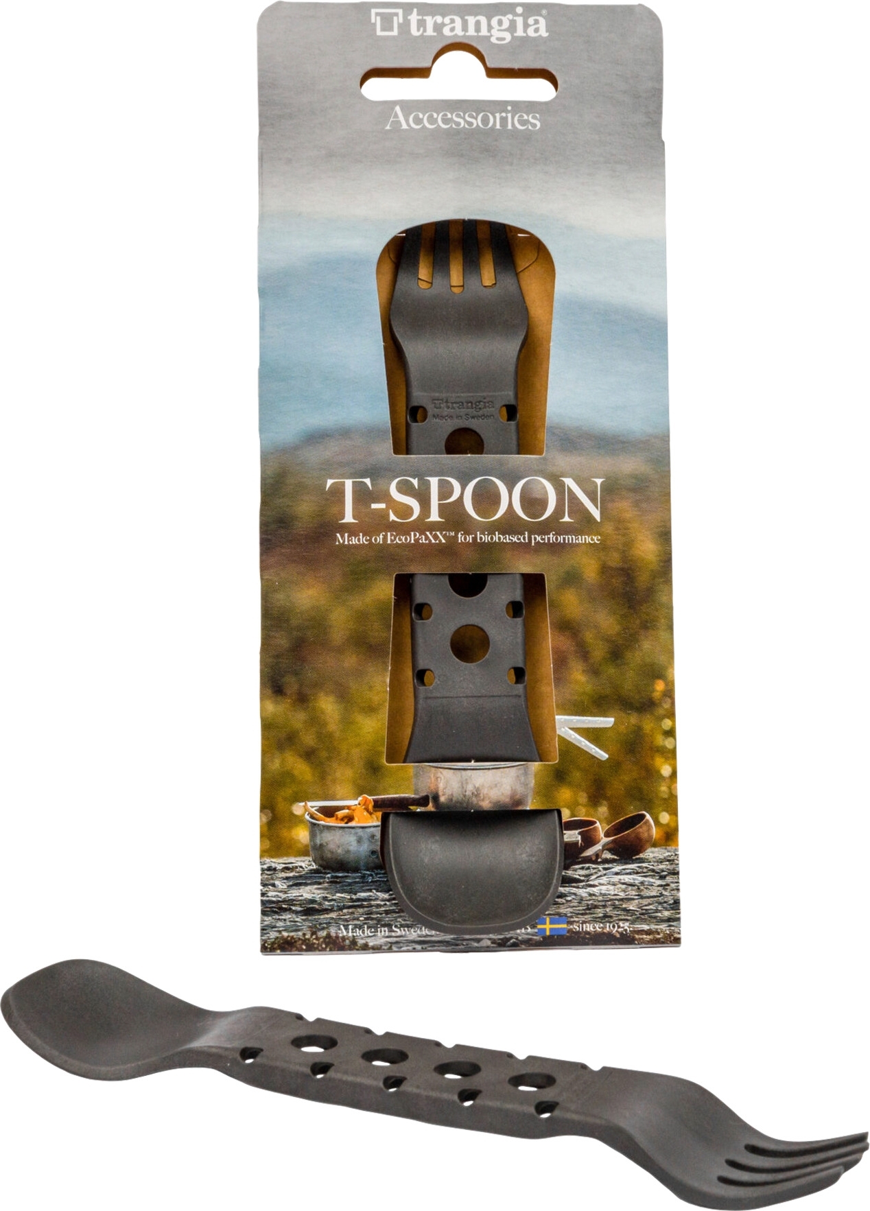 Trangia T-Löffel Göffel schwarz