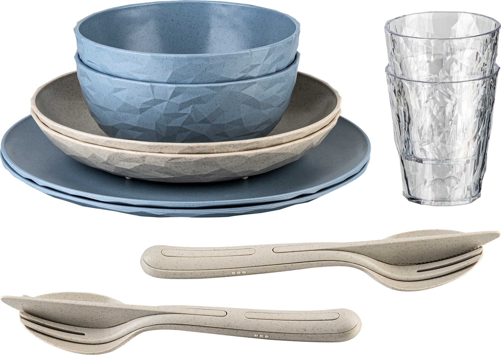 Koziol Geschirrset 10-teilig Club Set Skagen