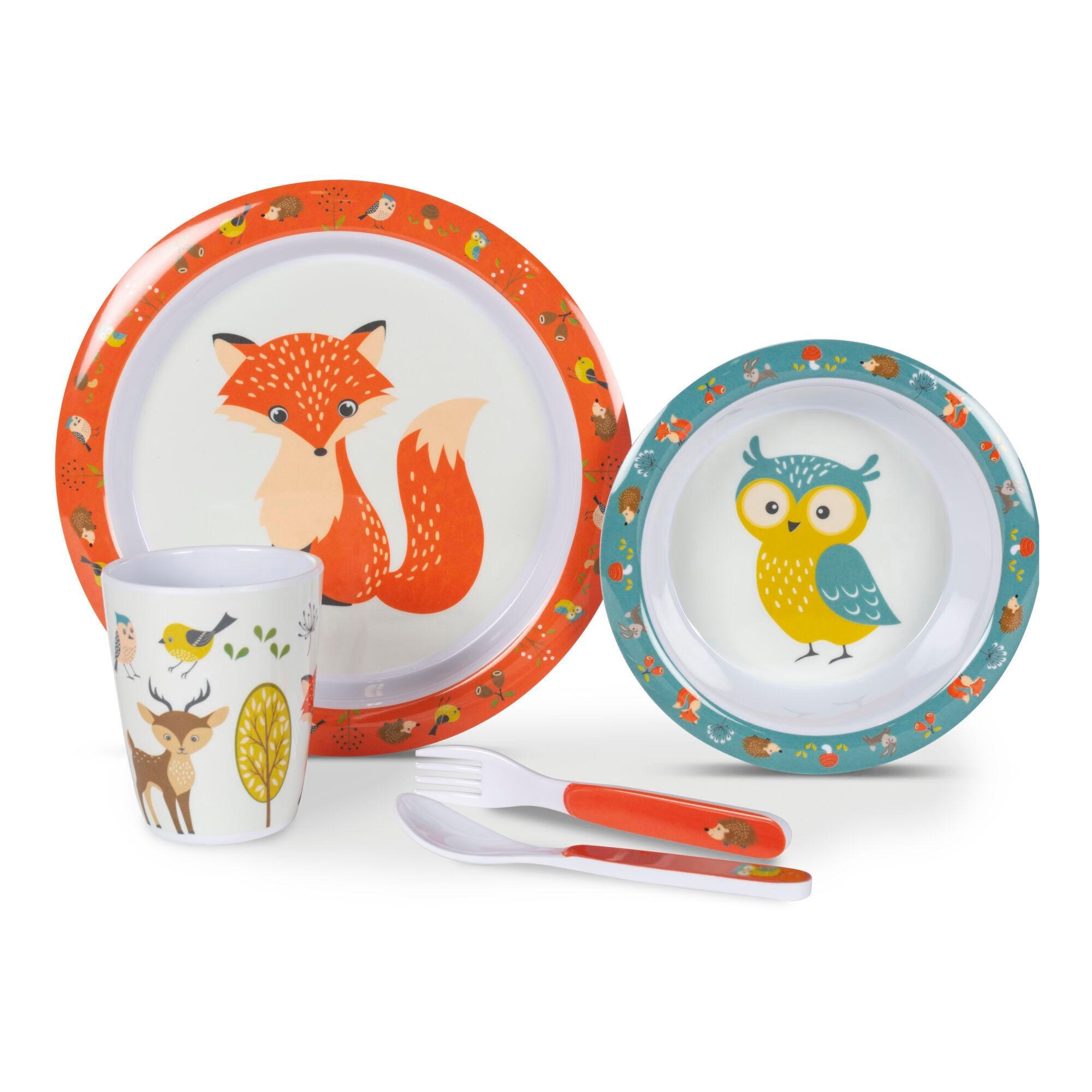 Kampa Woodland Creatures Set Kindergeschirr 4-teilig