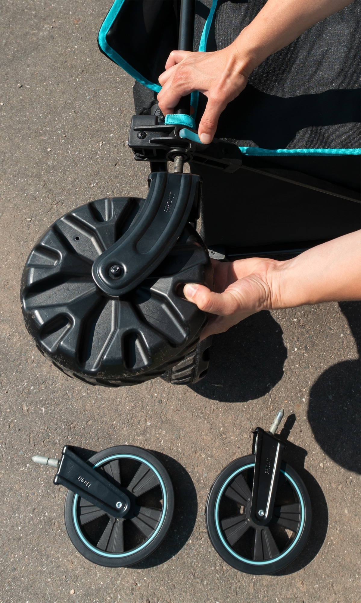Berger Offroad Räder 4er Set für den Gelände Bollerwagen