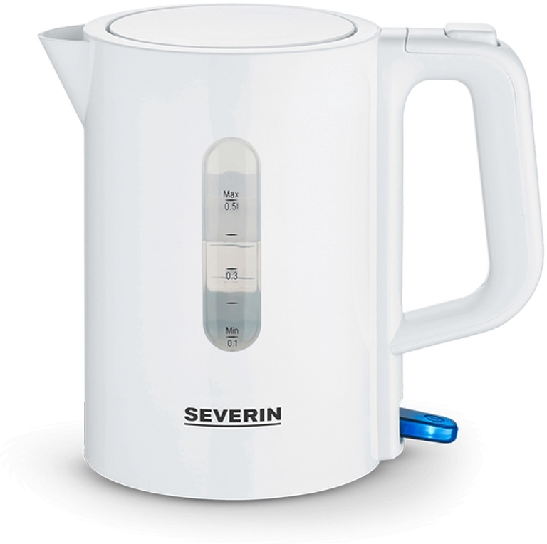 Severin WK 3462 Mini Reise-Wasserkocher 1100 W weiß