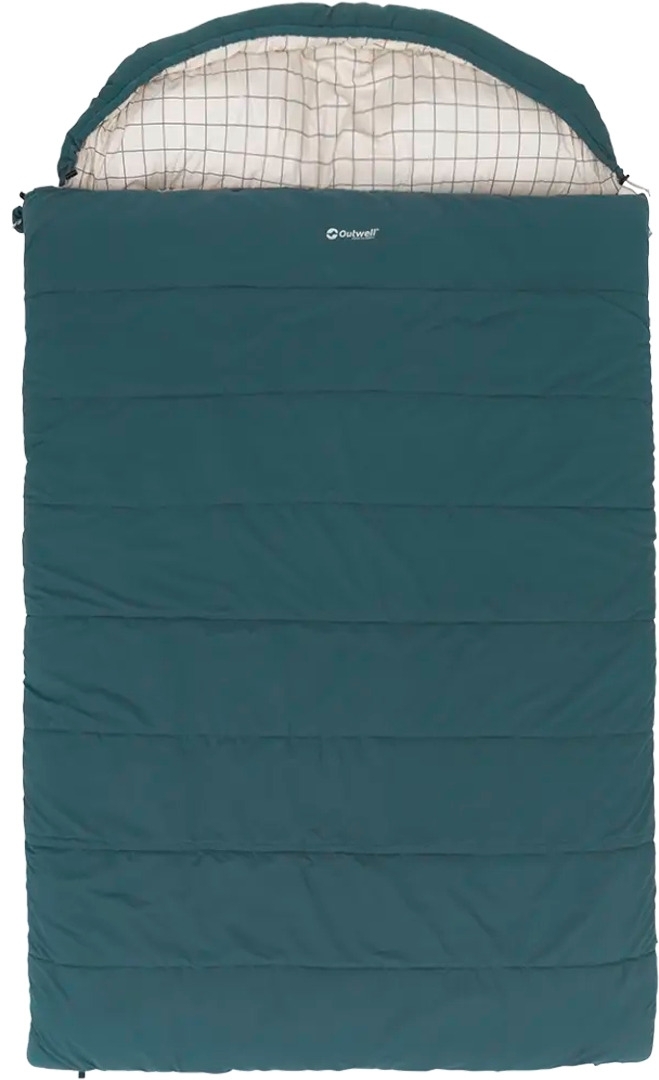 Outwell Camper Lux double Deckenschlafsack blau für zwei Personen 235 x 150 cm