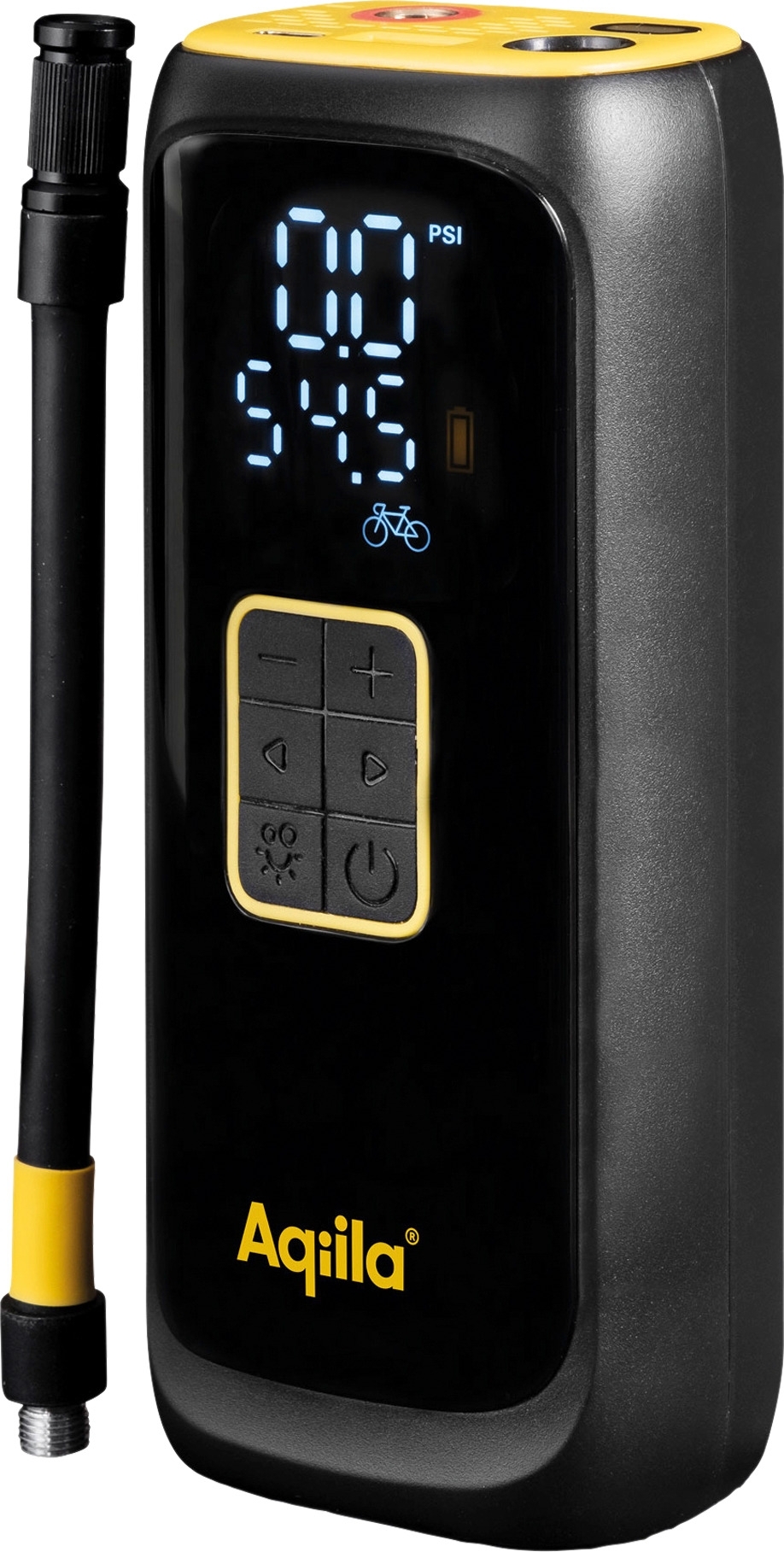 Aqiila Airbird C4 tragbarer Kompressor Luftpumpe integriert mit Powerbank und LED-Taschenlampe 4000 mAh Akku