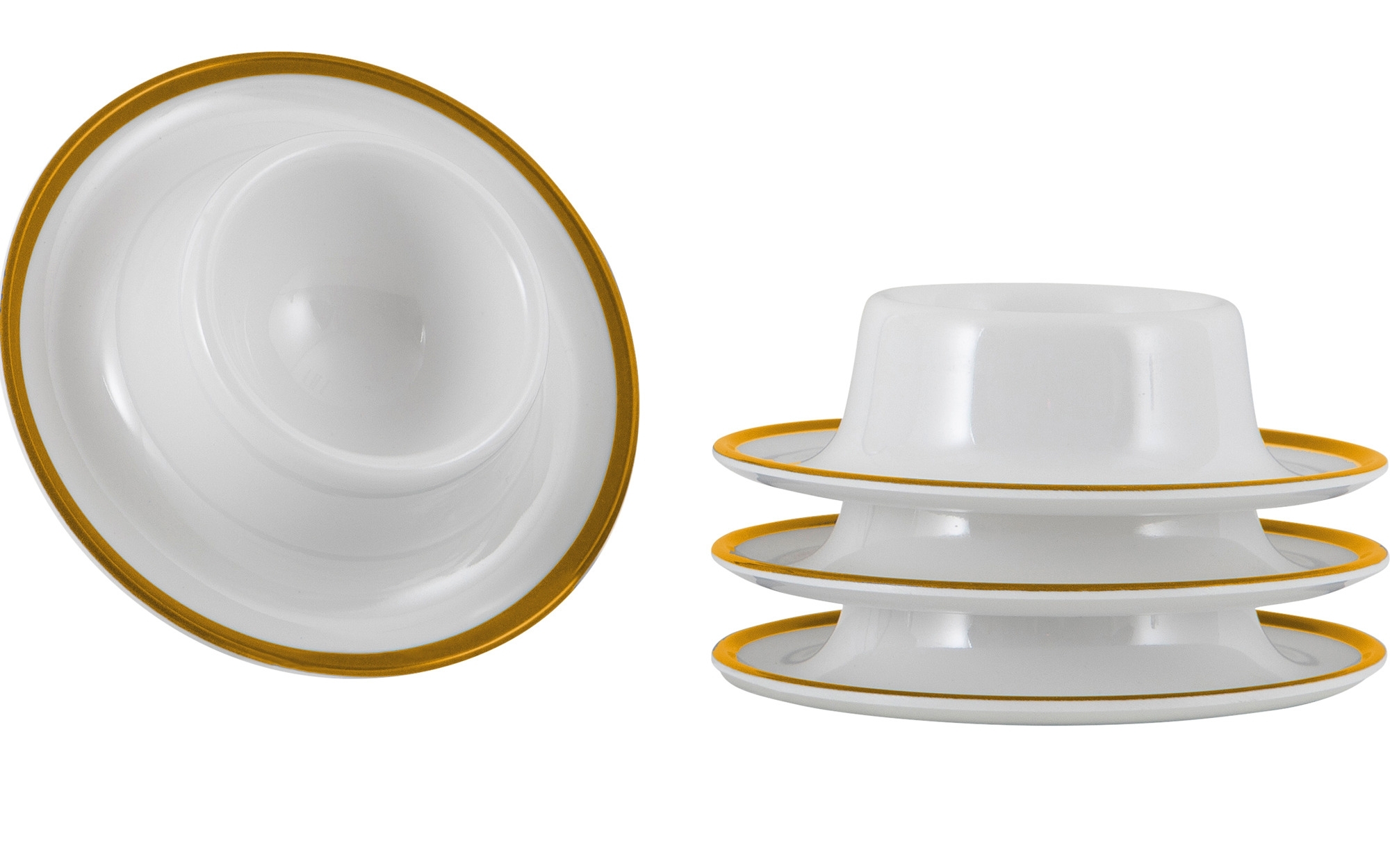 Gimex - Linea Line - Eierbecher  - Gold - 4 Stück