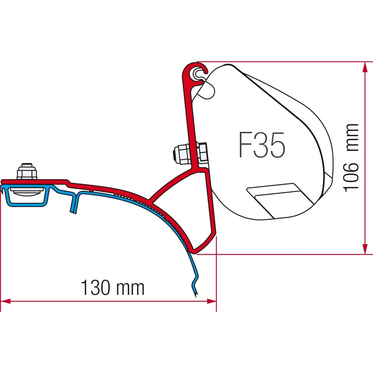 Fiamma F35 Pro Halterungen